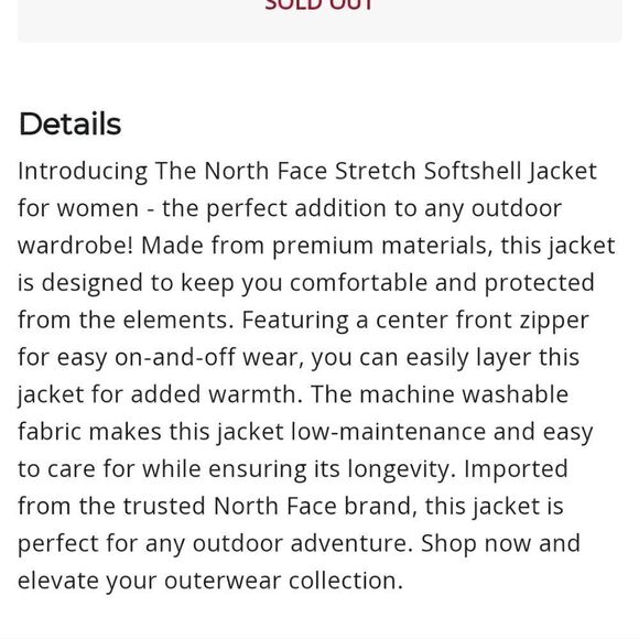 Nwt Northface Jacket size small - Picture 3 of 3